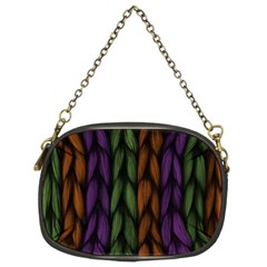 Background Weave Plait Purple Chain Purses (two Sides)  by Sapixe