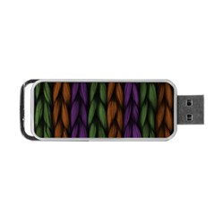 Background Weave Plait Purple Portable Usb Flash (one Side) by Sapixe