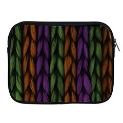 Background Weave Plait Purple Apple Ipad 2/3/4 Zipper Cases by Sapixe