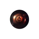 Steampunk Airship Sailing the Stars of Deep Space Golf Ball Marker Front