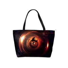 Steampunk Airship Sailing The Stars Of Deep Space Shoulder Handbags by jayaprime