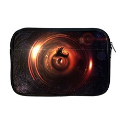 Steampunk Airship Sailing The Stars Of Deep Space Apple Macbook Pro 17  Zipper Case by jayaprime