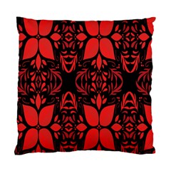 Christmas Red And Black Background Standard Cushion Case (two Sides) by Sapixe