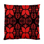 Christmas Red And Black Background Standard Cushion Case (Two Sides) Back