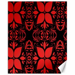 Christmas Red And Black Background Canvas 16  X 20   by Sapixe