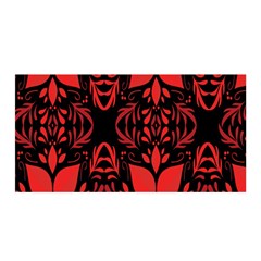 Christmas Red And Black Background Satin Wrap by Sapixe