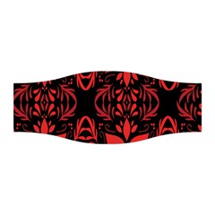 Christmas Red And Black Background Stretchable Headband by Sapixe