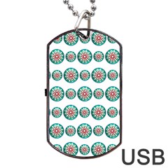 Christmas 3d Decoration Colorful Dog Tag Usb Flash (two Sides) by Sapixe