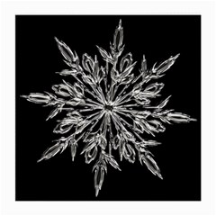 Ice Crystal Ice Form Frost Fabric Medium Glasses Cloth (2-side) by Sapixe