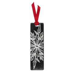 Ice Crystal Ice Form Frost Fabric Small Book Marks by Sapixe