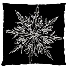 Ice Crystal Ice Form Frost Fabric Standard Flano Cushion Case (two Sides) by Sapixe