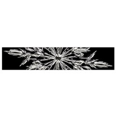 Ice Crystal Ice Form Frost Fabric Small Flano Scarf by Sapixe