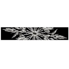 Ice Crystal Ice Form Frost Fabric Large Flano Scarf  by Sapixe