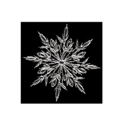 Ice Crystal Ice Form Frost Fabric Satin Bandana Scarf by Sapixe