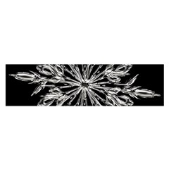 Ice Crystal Ice Form Frost Fabric Satin Scarf (oblong) by Sapixe