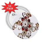 Gems Gemstones Jewelry Jewel 2.25  Buttons (10 pack)  Front