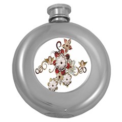 Gems Gemstones Jewelry Jewel Round Hip Flask (5 Oz) by Sapixe