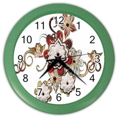 Gems Gemstones Jewelry Jewel Color Wall Clocks by Sapixe