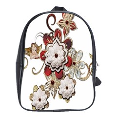 Gems Gemstones Jewelry Jewel School Bag (xl) by Sapixe