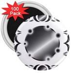 Metal Circle Background Ring 3  Magnets (100 pack) Front