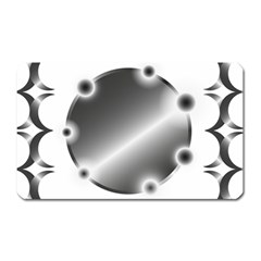 Metal Circle Background Ring Magnet (rectangular) by Sapixe