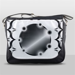 Metal Circle Background Ring Messenger Bags by Sapixe