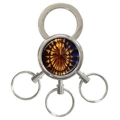 Light Star Lighting Lamp 3-Ring Key Chains