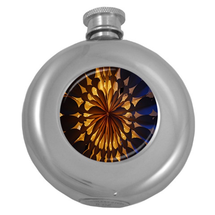 Light Star Lighting Lamp Round Hip Flask (5 oz)