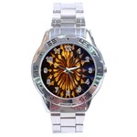 Light Star Lighting Lamp Stainless Steel Analogue Watch Front