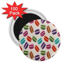 Macaron Macaroon Stylized Macaron 2 25  Magnets (100 Pack)  by Sapixe