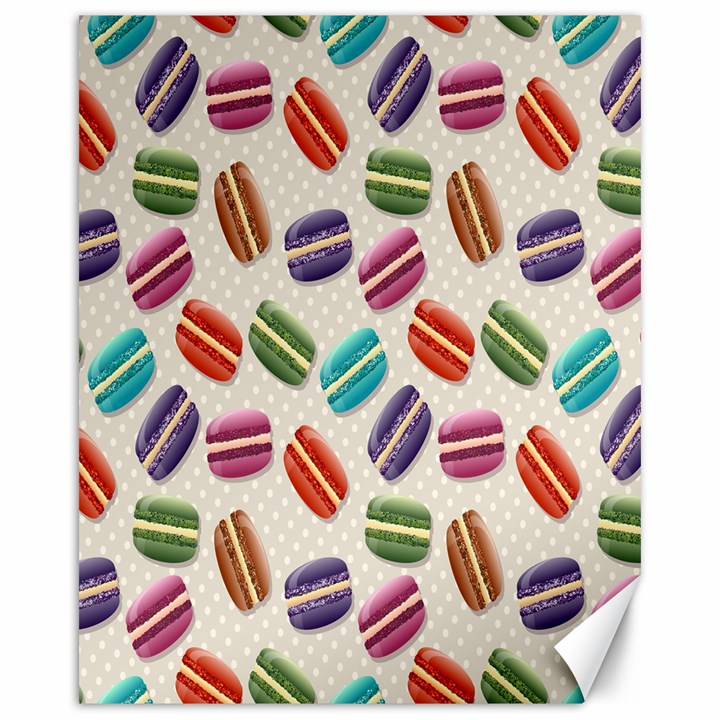 Macaron Macaroon Stylized Macaron Canvas 16  x 20  