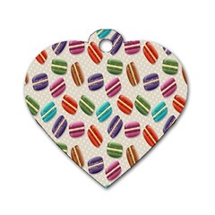 Macaron Macaroon Stylized Macaron Dog Tag Heart (one Side) by Sapixe