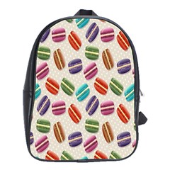 Macaron Macaroon Stylized Macaron School Bag (large) by Sapixe