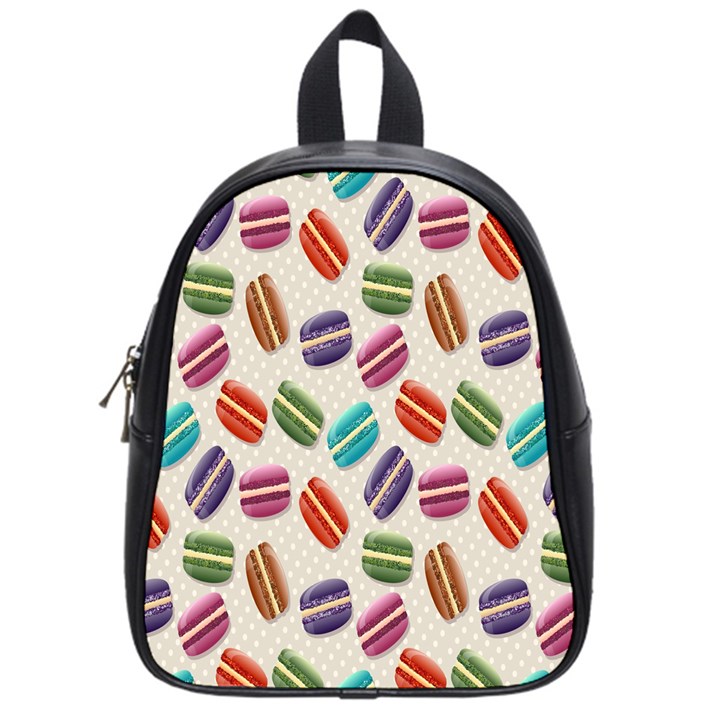 Macaron Macaroon Stylized Macaron School Bag (Small)