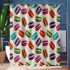 Macaron Macaroon Stylized Macaron Shower Curtain 60  X 72  (medium)  by Sapixe