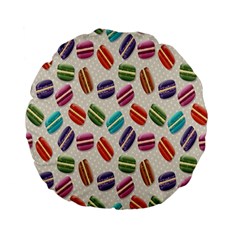 Macaron Macaroon Stylized Macaron Standard 15  Premium Flano Round Cushions by Sapixe