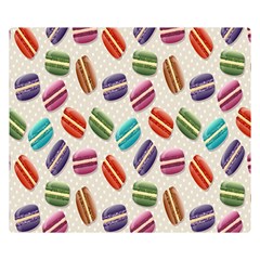 Macaron Macaroon Stylized Macaron Double Sided Flano Blanket (small)  by Sapixe