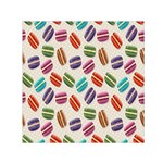 Macaron Macaroon Stylized Macaron Small Satin Scarf (Square) Front