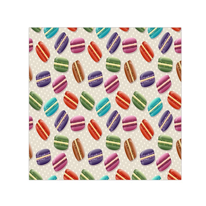 Macaron Macaroon Stylized Macaron Small Satin Scarf (Square)