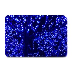 Lights Blue Tree Night Glow Plate Mats by Sapixe