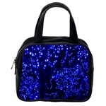 Lights Blue Tree Night Glow Classic Handbags (One Side) Front