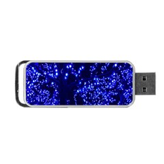 Lights Blue Tree Night Glow Portable Usb Flash (two Sides) by Sapixe