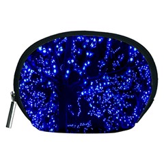 Lights Blue Tree Night Glow Accessory Pouches (medium)  by Sapixe