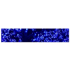 Lights Blue Tree Night Glow Small Flano Scarf by Sapixe