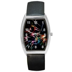 Lights Star Sky Graphic Night Barrel Style Metal Watch by Sapixe