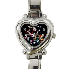 Lights Star Sky Graphic Night Heart Italian Charm Watch by Sapixe