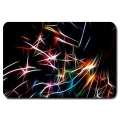 Lights Star Sky Graphic Night Large Doormat  by Sapixe