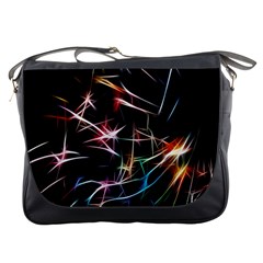 Lights Star Sky Graphic Night Messenger Bags by Sapixe