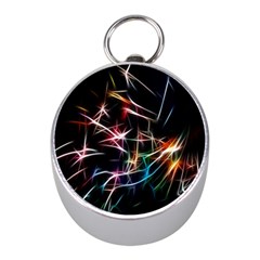 Lights Star Sky Graphic Night Mini Silver Compasses by Sapixe