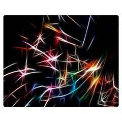 Lights Star Sky Graphic Night Double Sided Flano Blanket (medium)  by Sapixe